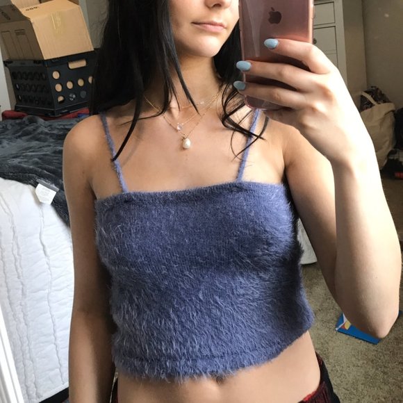 Fuzzy Purple Top - Picture 1 of 1